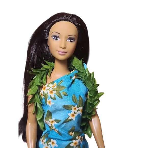 2005 Princess of the Pacific Islands Barbie DOTW Pink Label G8056 Used - Picture 3 of 3